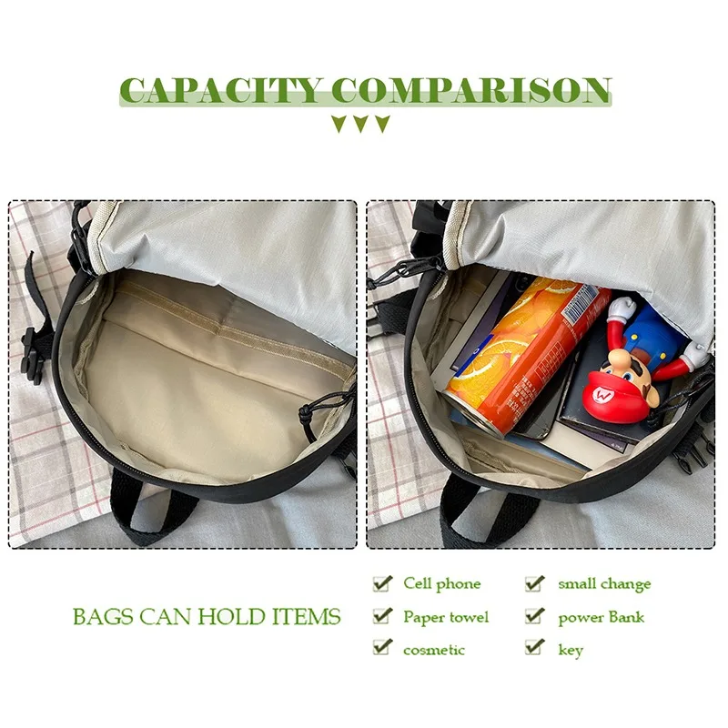 

Women Cute Backpack Large Capacity Girls School Bag Waterproof Fashion Casual Girl School Bag