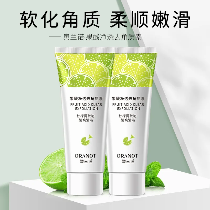 

Fruit Acid Exfoliating Gel Softening Exfoliating Facial Scrub Moisturizing Whitening Repair Skin Care Body Scrub 80g