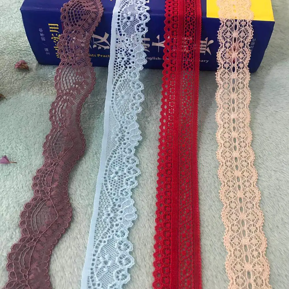 2 м/5 м Белое кружево шириной 3-4 см очень разнообразные стили красочное маленькое