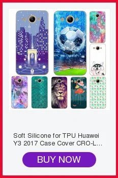 Для huawei Y3 чехол мягкий силиконовый huawei Y3 прозрачная задняя крышка 5,0 ''TPU Y 3 защитный чехол на телефон