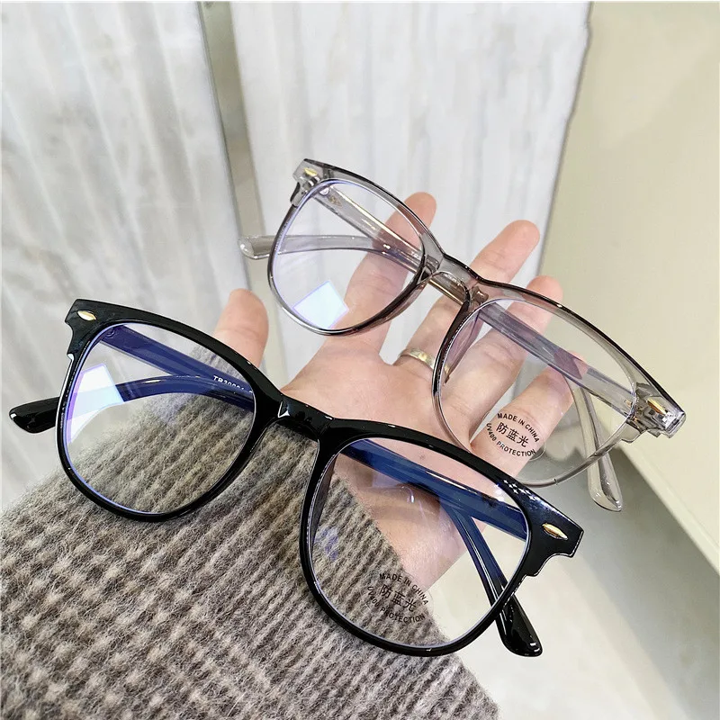 

Новые брендовые дизайнерские прозрачные трендовые очки с защитой от синего света, модные компьютерные оптические очки Mi Nail, очки для коррек...