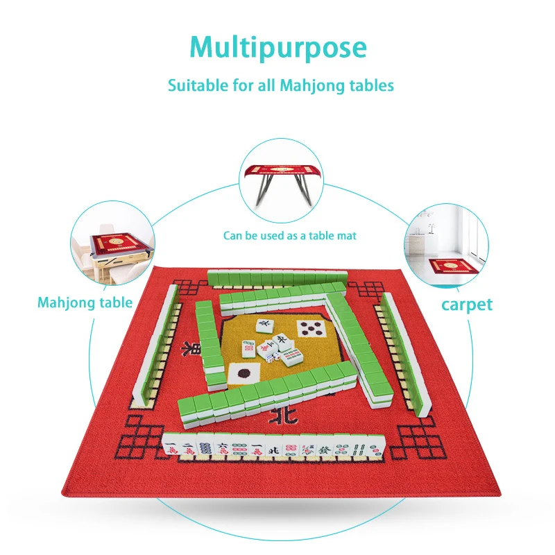 Скатерть маджонг для семейвечерние коврик стола Маджонга бесшумный домашний