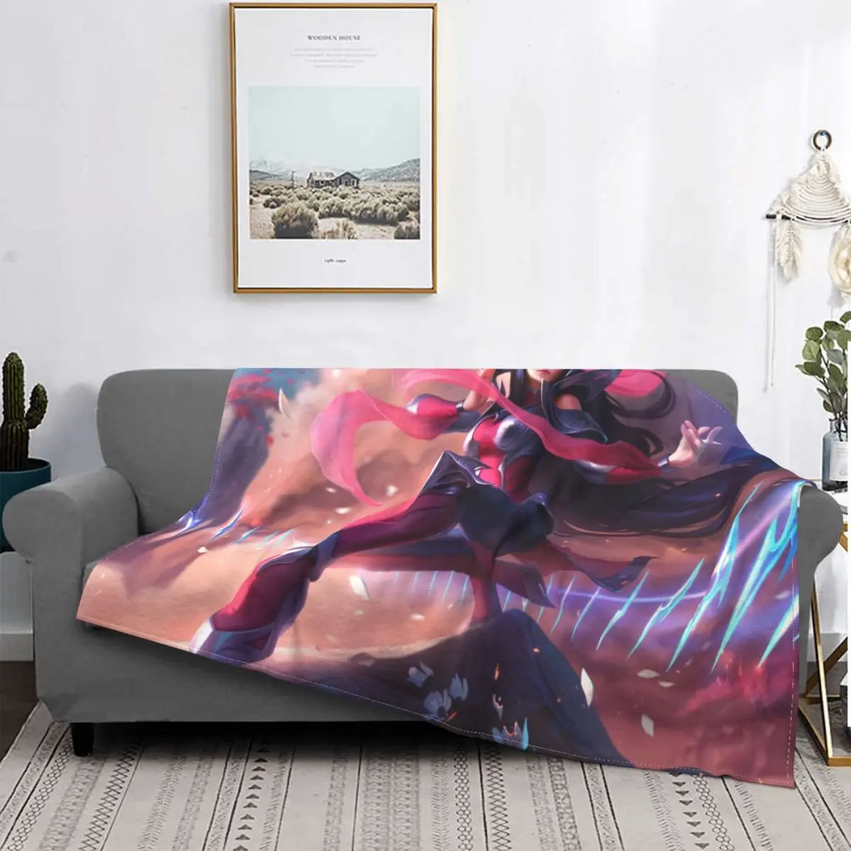 

Игровые подарки Irelia League Of Legends, декоративное одеяло для комнаты, микро фланелевое одеяло с графическим принтом