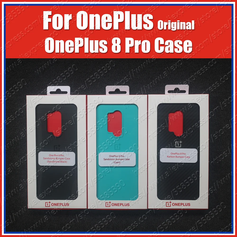 IN2020 Official Box Oneplus 8 Pro Case Carbon Bumper (100% Original) Oneplus 8pro Case Sandstone Karbon Cover