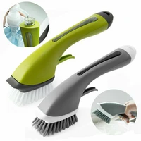 new brush dish bowl washing cleaning brush long handle pot brush with soap dispenser kitchen sink scrubber kitchen accessories