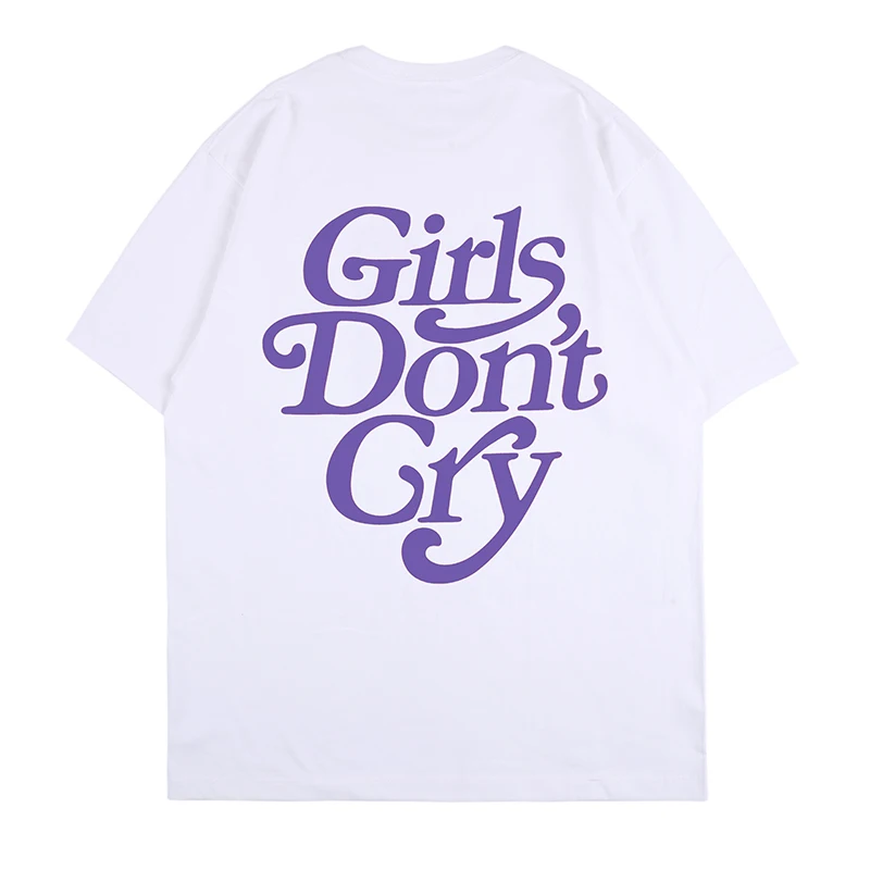 Women Girls Dont Cry TShirts Purple Graphic Tees Japanese Streetwear Printed Summer Harajuku Oversized T Shirt Women Clothing