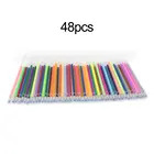 Цветная цветная гелевая ручка 1,0 мм, флуоресцентные стержни, цветная ручка с картриджем, ручка с гладкими чернилами для рисования граффити, канцелярские принадлежности