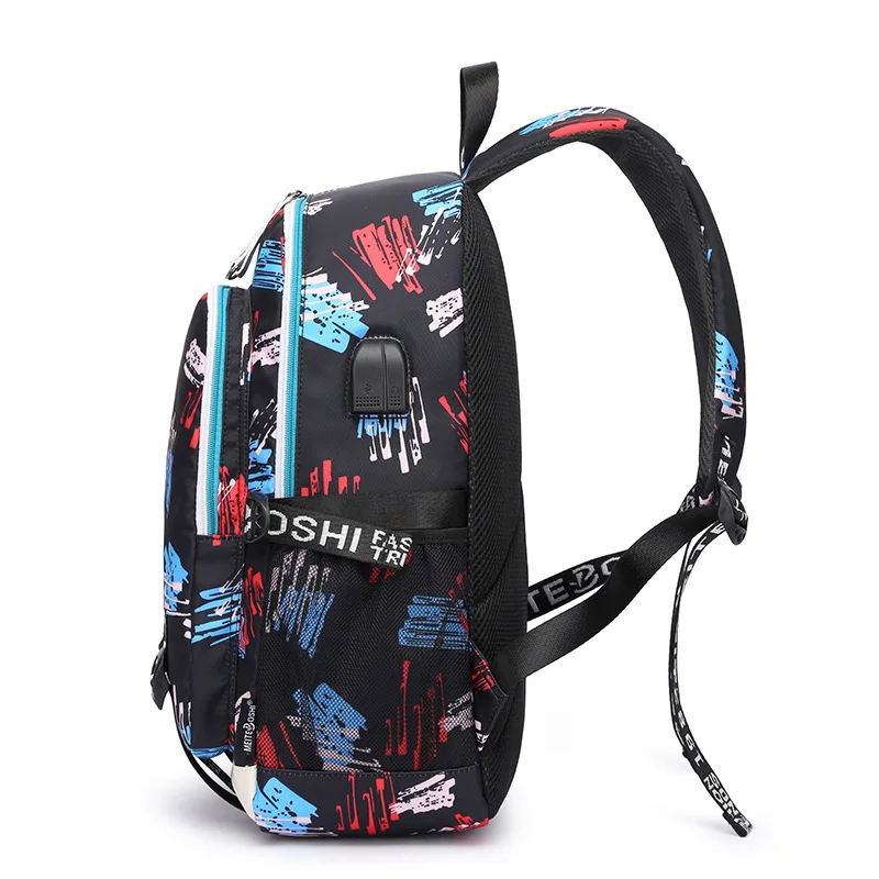 Pikurb Narutoes Uzumaki Hatake Kakashi USB Charging Backpack SchoolBags Kids Students Notebook Laptop Travel Bags | Багаж и сумки