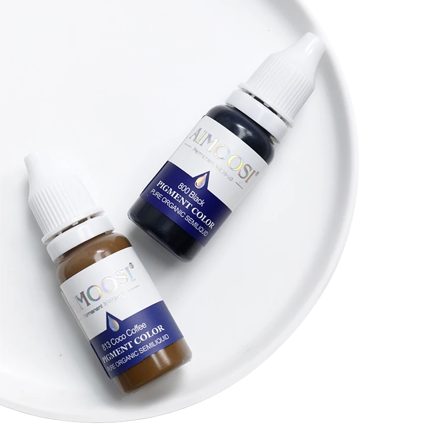 Бесплатная доставка 32 бутылки тату микро Перманентный макияж Пигмент для бровей