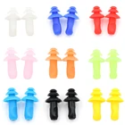 Беруши для плавания, водонепроницаемые, силиконовые, ушные затычки для плавания, мягкие, с защитой от шума, для дайвинга, для детей Взрослые Пловцы, 20 шт.2 шт.