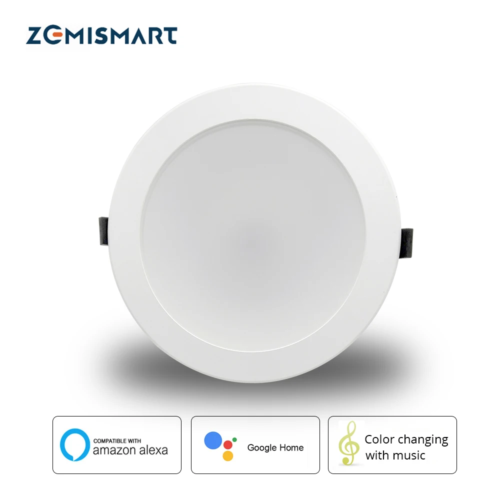 Zemismart 6 дюймов 14 Вт WiFi RGBCW светодиодный светильник потолочный с голосовым