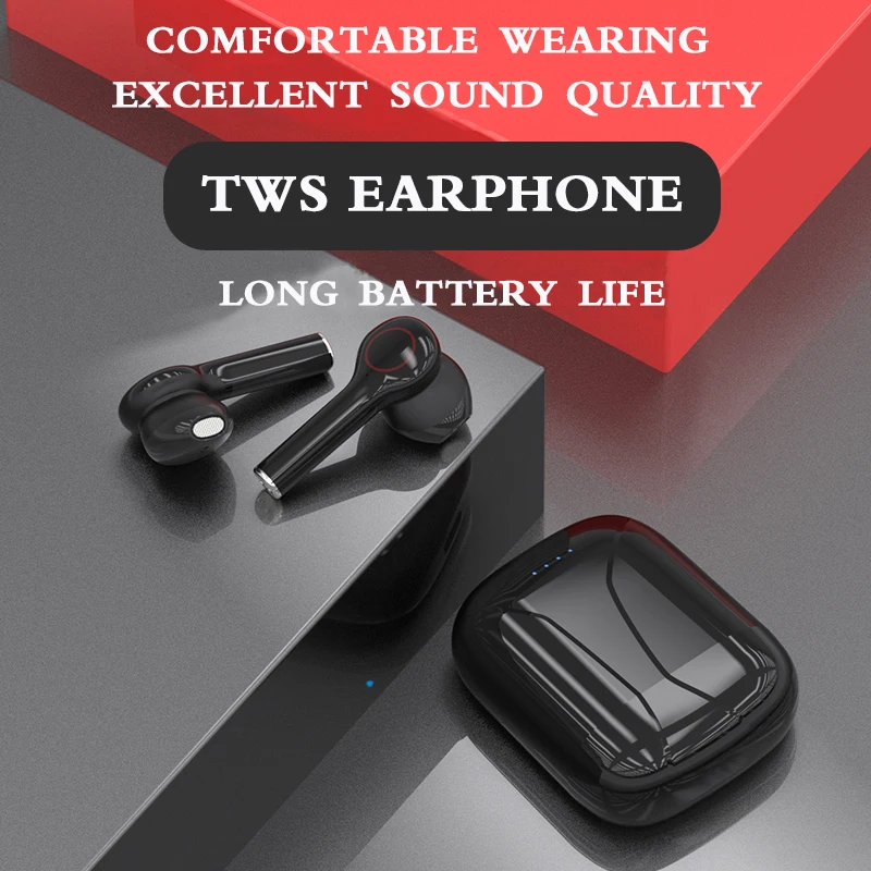 Сенсорное управление TWS fone Bluetooth наушники беспроводные handsfree стерео с микрофоном