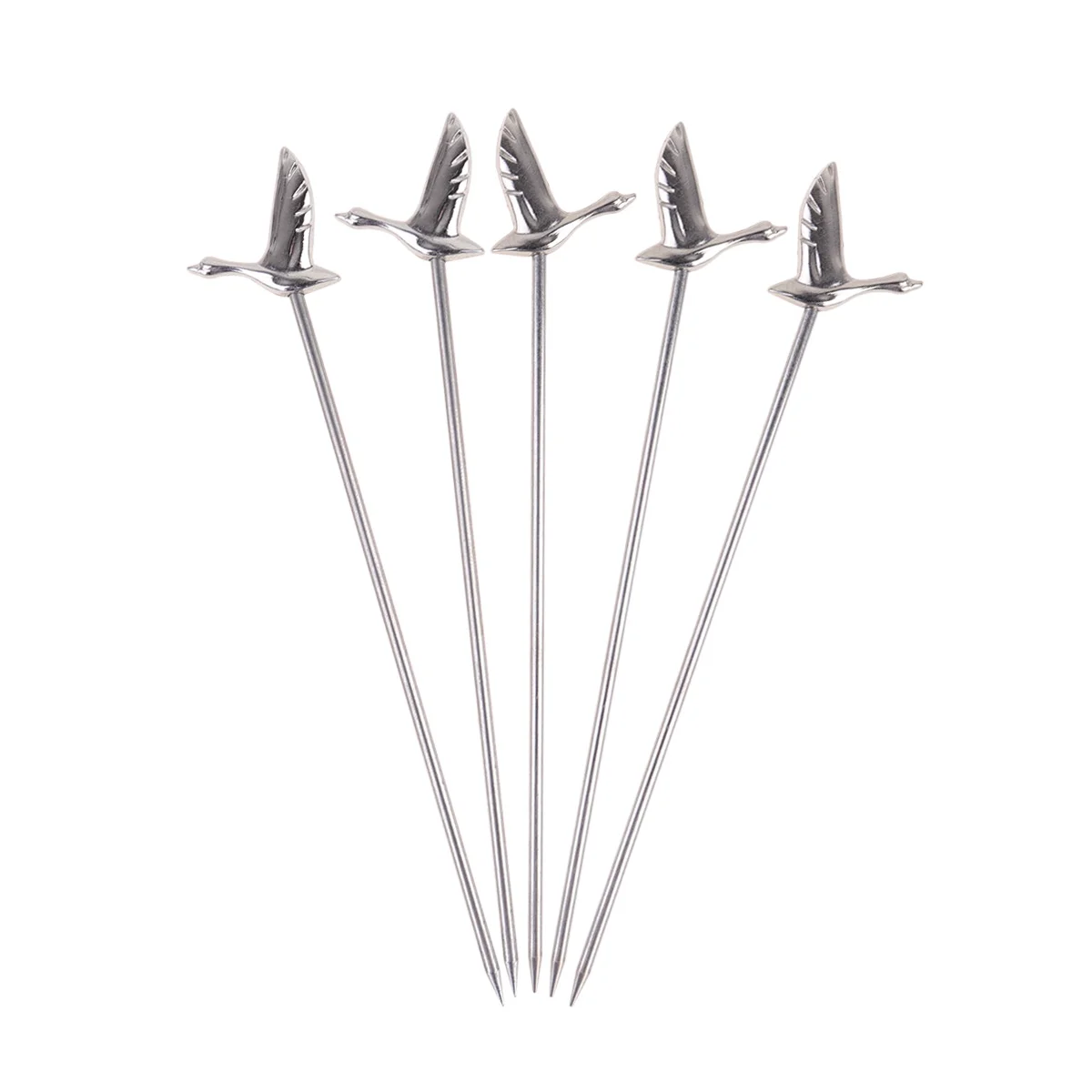 

5 шт., вилки для коктейлей, из нержавеющей стали