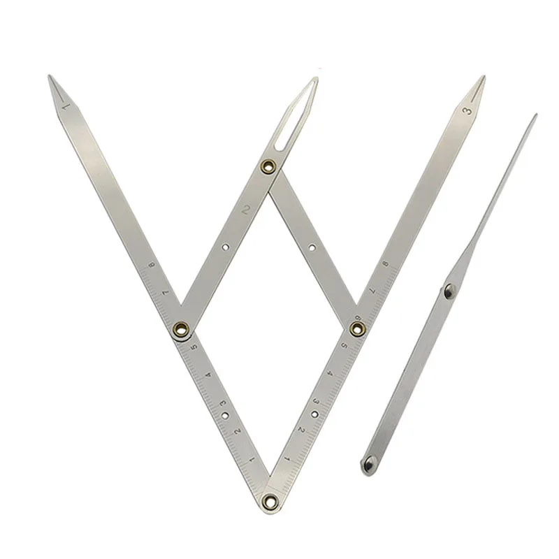 1 шт. Нержавеющая сталь золотое соотношение штангенциркуль для бровей