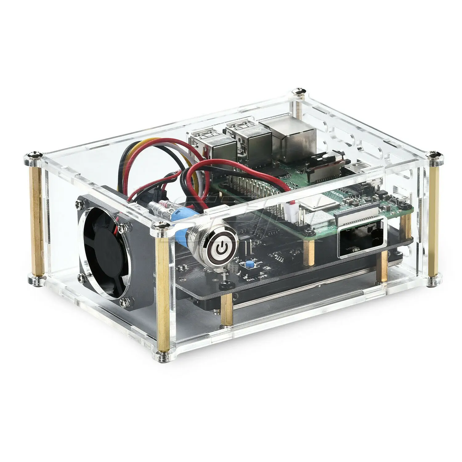 X820 V3.0 2,5 дюймов SATA HDD/SSD Плата расширения хранения с DC 5V 4A адаптер питания Разъем для Raspberry Pi 3 B+(плюс)/3 B