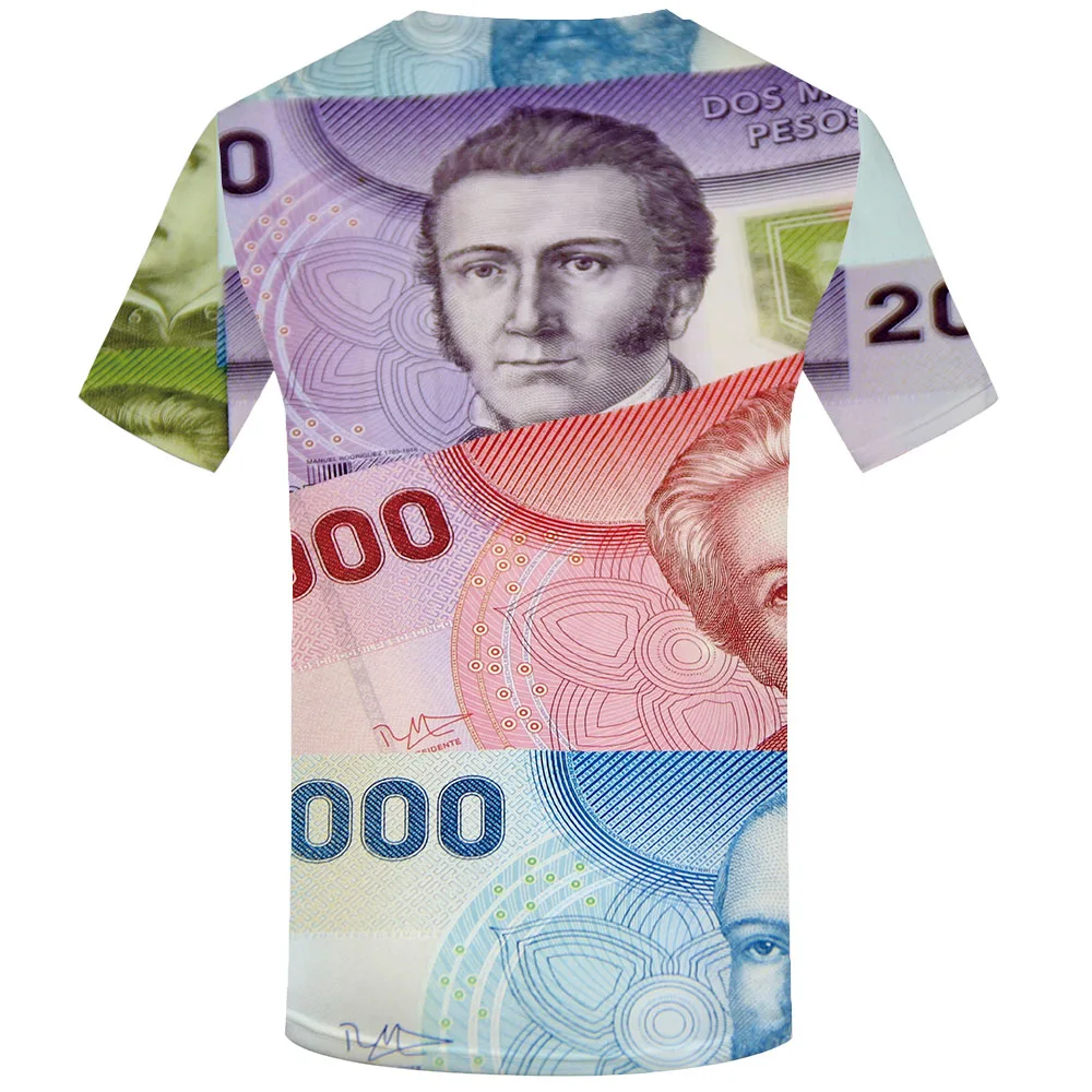 

3d Tshirt Money T-shirt Men Chile Tshirt Printed Harajuku Anime Clothes Colorful Tshirts Casual Vintage T-shirts 3d