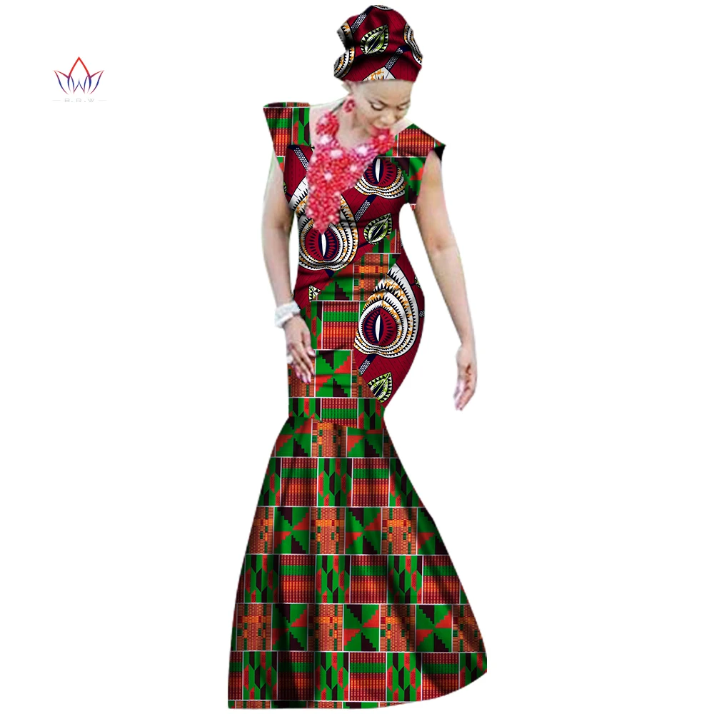 2017 Лето африканских Платья Для Женщин Дашики африканском стиле печати пят