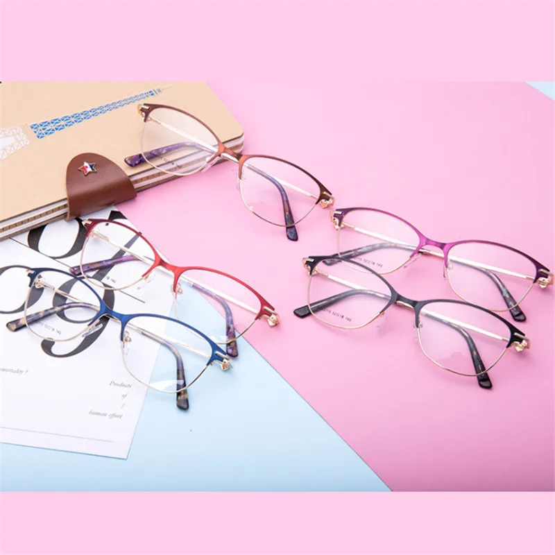 Модные очки в стиле кошачий глаз женские высококачественные оптические оправы