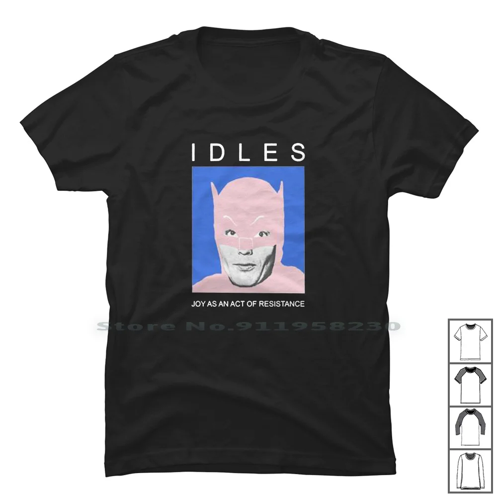 

Idles T Shirt 100% Cotton Resistance Stance Vinyl Music Album Slim Punk Joy Bum Act Music