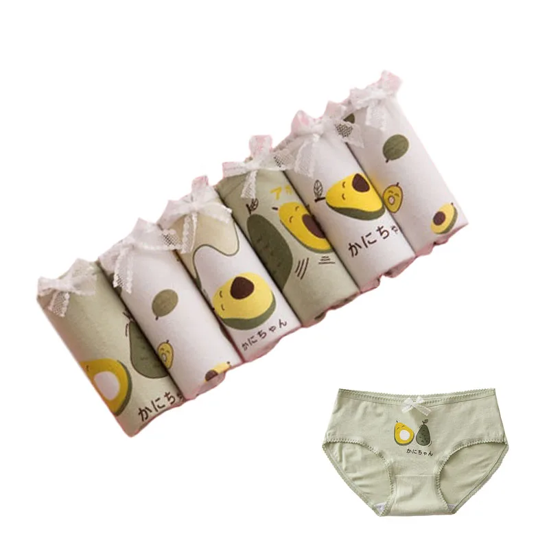 6 шт./лот женские хлопковые Кружевные Трусики бикини дышащие сексуальные трусики