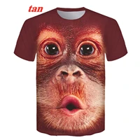 spoof gorilla funny monkey short sleeved printing t shirt summer new style mens fashion slim t shirt casual top mens clothing