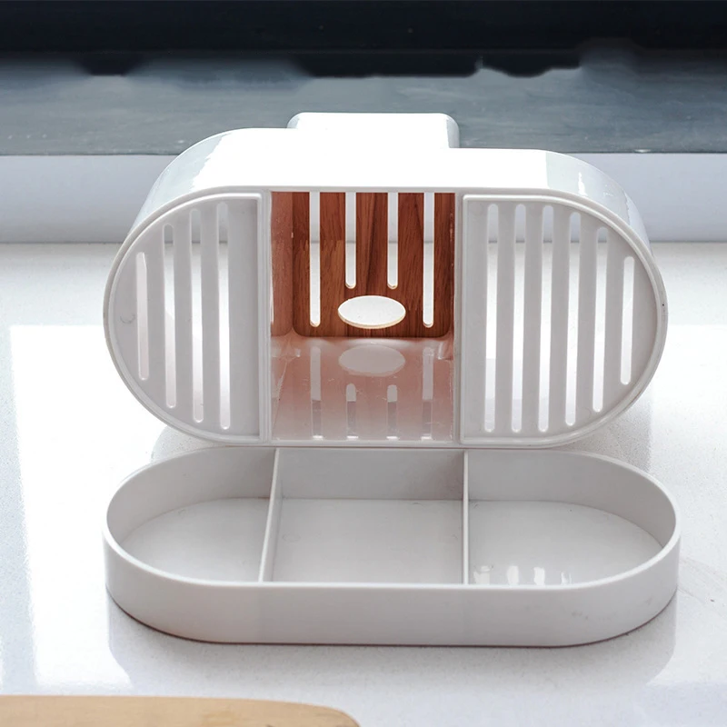 Домашний дренажный держатель для хранения поднос блюдо вилка ложка Органайзер