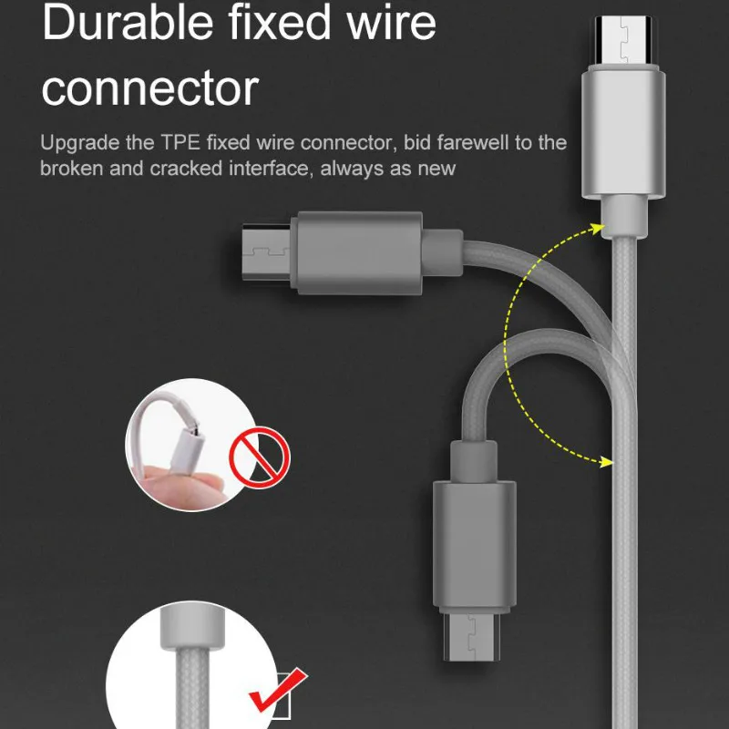 Usb кабель 3 в 1 для быстрой зарядки освещения usb type c micro iphone айфона Micro C iPhone Xiaomi xiaomi