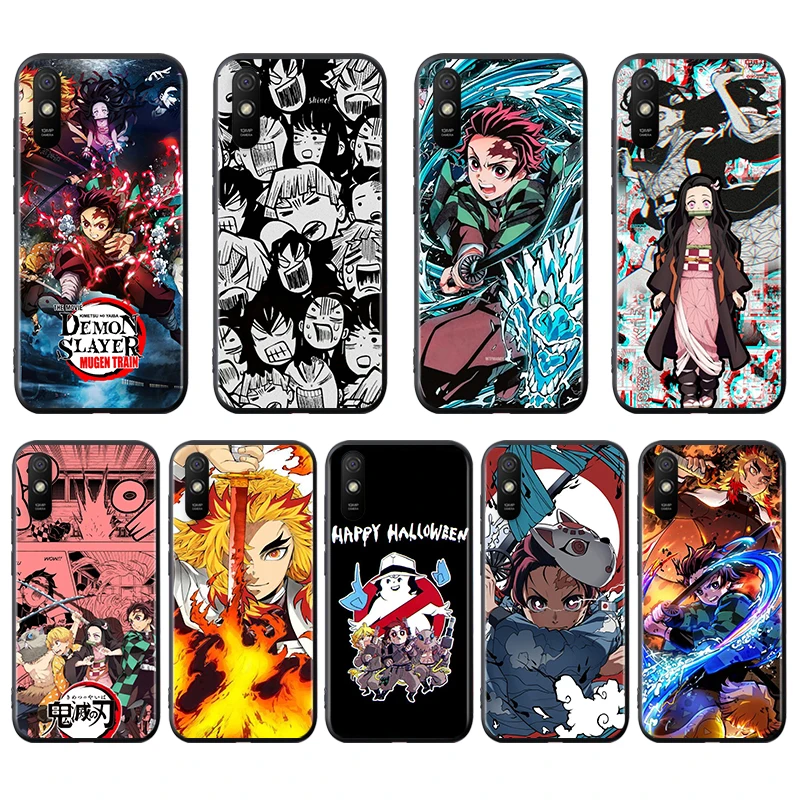 

Anime Demon Slayer For Xiaomi Redmi 9C 9T 9I 9AT 9A 9 8A 8 7A 7 6A 6 5 A 4X Prime Pro Plus Black Soft Phone Case