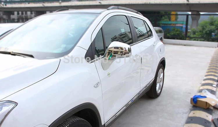 Для 2013 2014 2015 2016 CHEVROLET TRAX TRACKER хром крышка зеркала боковой двери отделка Накладка