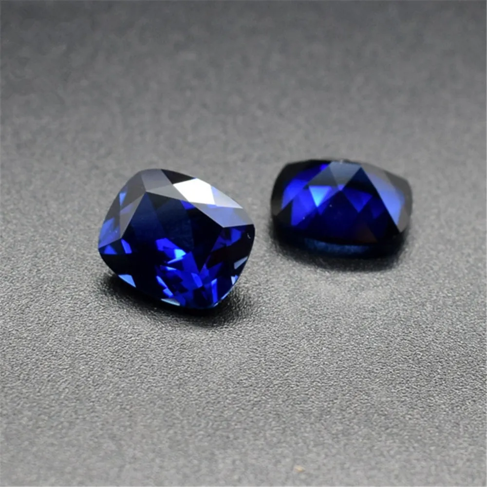 

Sapphire Rectangle Faceted Gemstone Cushion Cut Sapphire Gem Multiple Sizes to Choose GS71