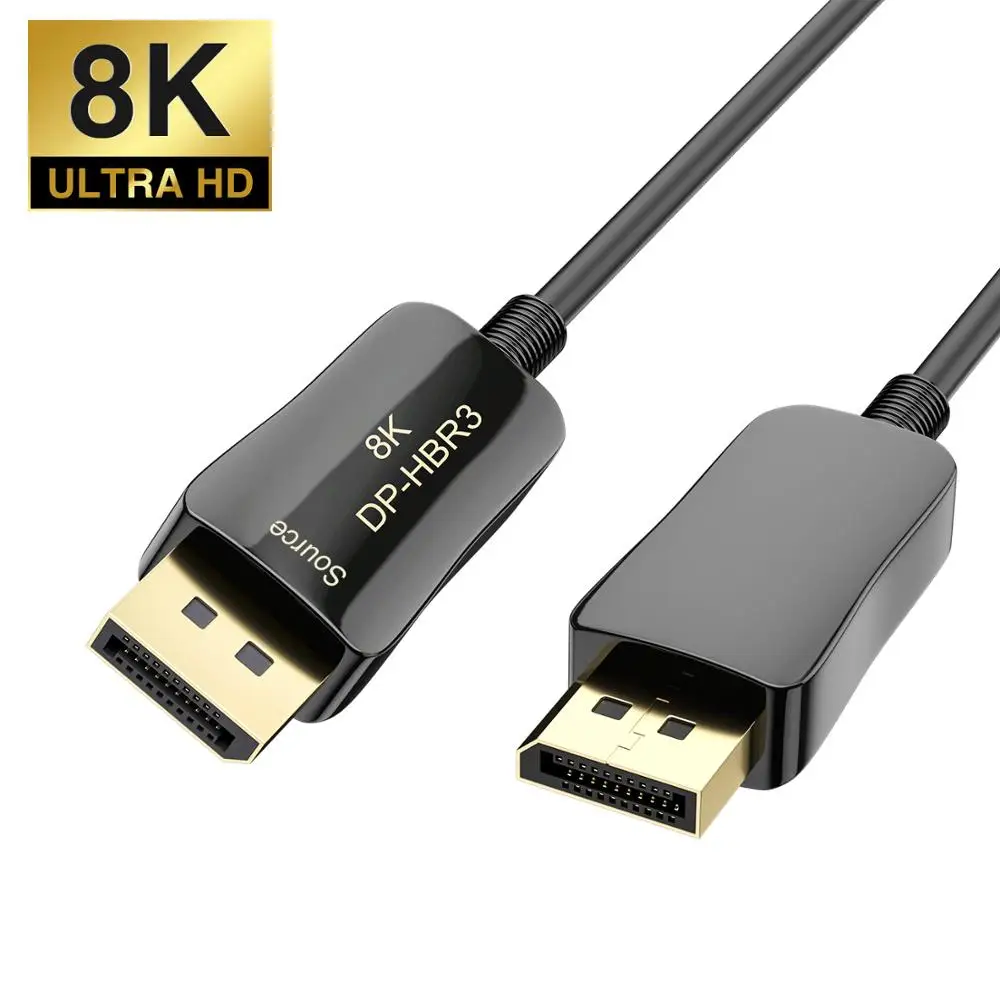 Оптоволоконный кабель DP 1 4 8K @ 60Hz 4K 144Hz HDR RGB 4:4:4 компьютерный телевизор ps4 ноутбук