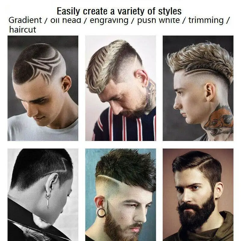 

Hair Clipper Electric Hair trimmer Cordless Shaver Trimmer 1mm Men Barber Hair Cutting Machine USB Chargeable Timer Beard Cutter