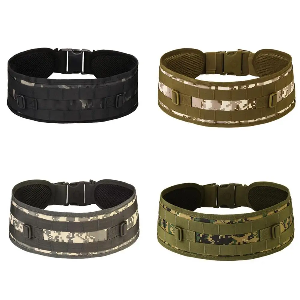 

Tactical Padded Molle Sport Belt Mens Girdle Army Military Airsoft Combat Outer Breathable Universal Outdoor CS Waist Belt