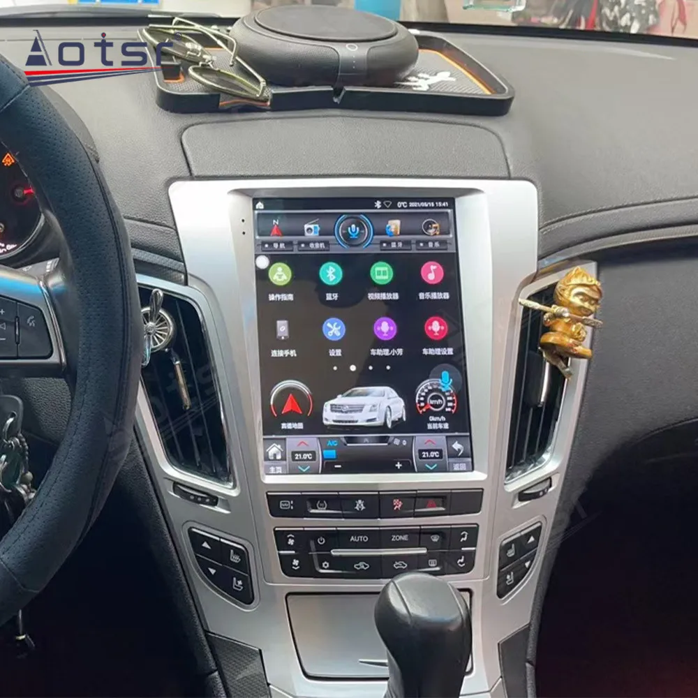 Tesla Screen For Cadillac CTS 2007-2014 Android Car Radio Player GPS Navigation Auto Stereo Multimedia Video DSP Carplay 4G SIM