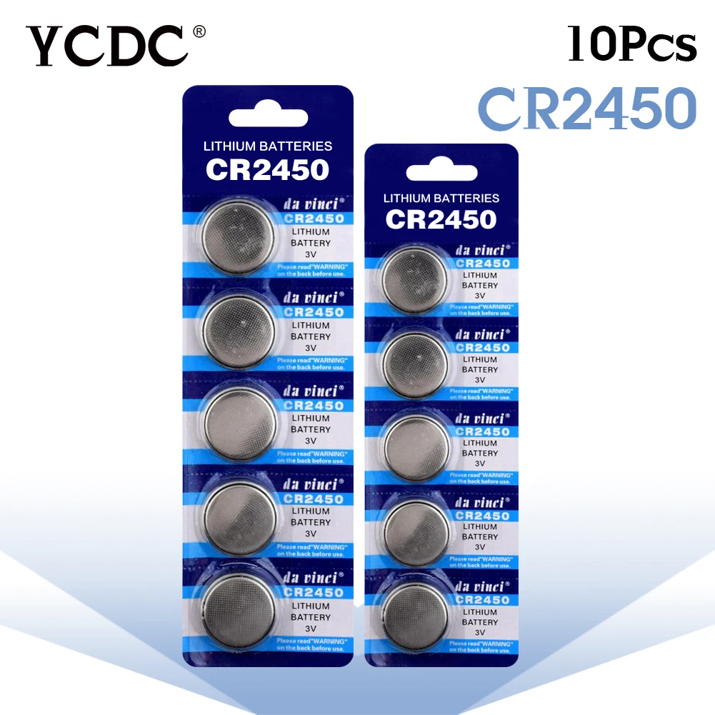 3 28 большая акция 10x3V литий-ионные часы CoCells кнопка батареи CR2450 DL2450 BR2450 LM2450 KCR5029