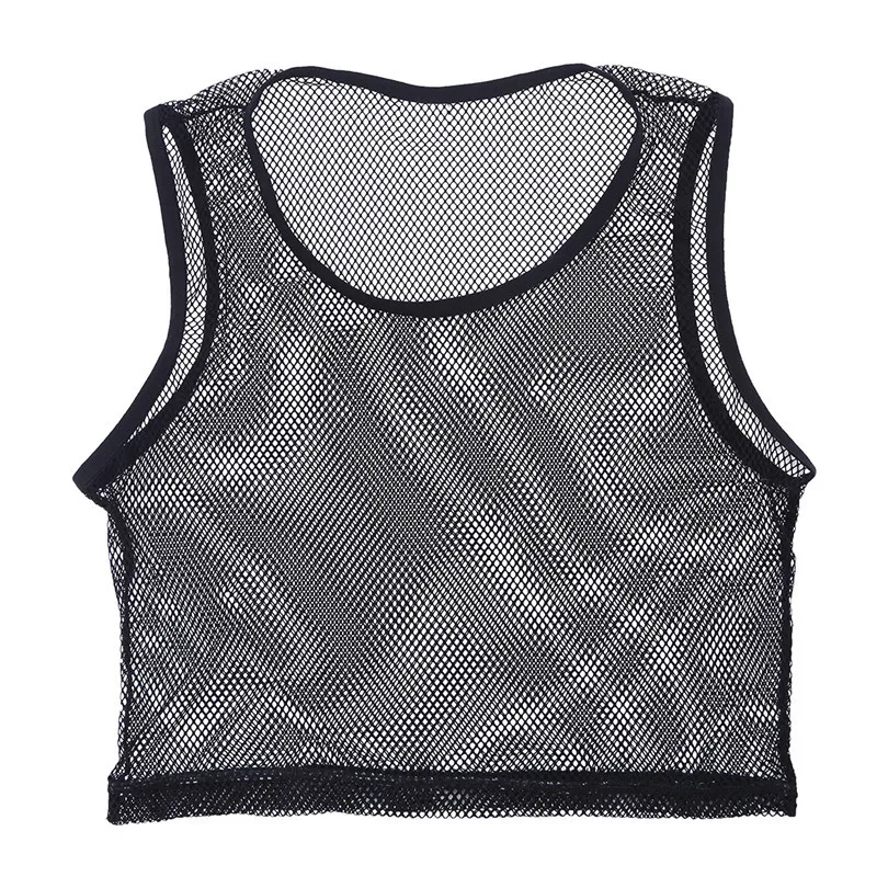 Мужская сетчатая одежда для клуба вечерние косплей футболка без рукавов