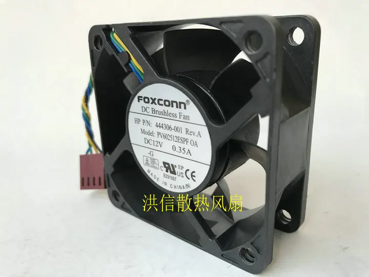 

Оригинальный вентилятор контроля температуры Foxconn pv602512fse OA DC12V 0.35A 6 см PWM