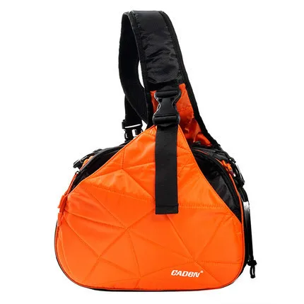 K2 luxury orange Caden Водонепроницаемый дорожный маленький DSLR наплечный мешок для камеры с дождевиком треугольник слинг сумка для sony Nikon Canon Цифровая камера K1 - Цвет: K2 luxury orange