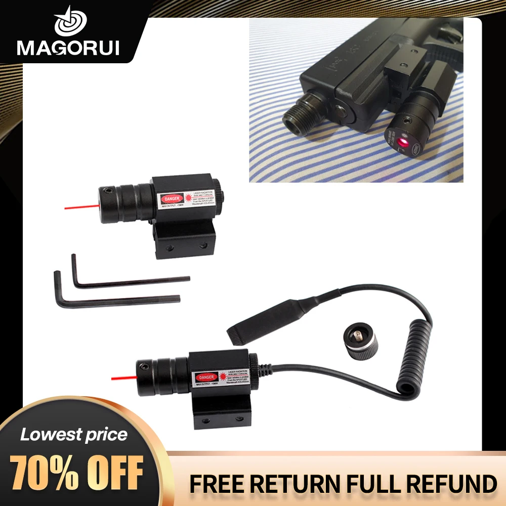 Лазерный прицел MAGORUI с красной точкой Для Винтовки Пикатинни и винтовки