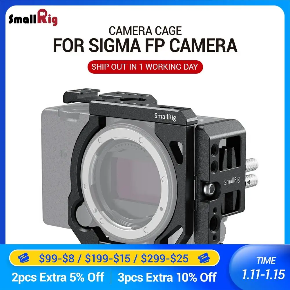 Модульная клетка SmallRig для камеры SIGMA fp с креплением холодного башмака микрофона