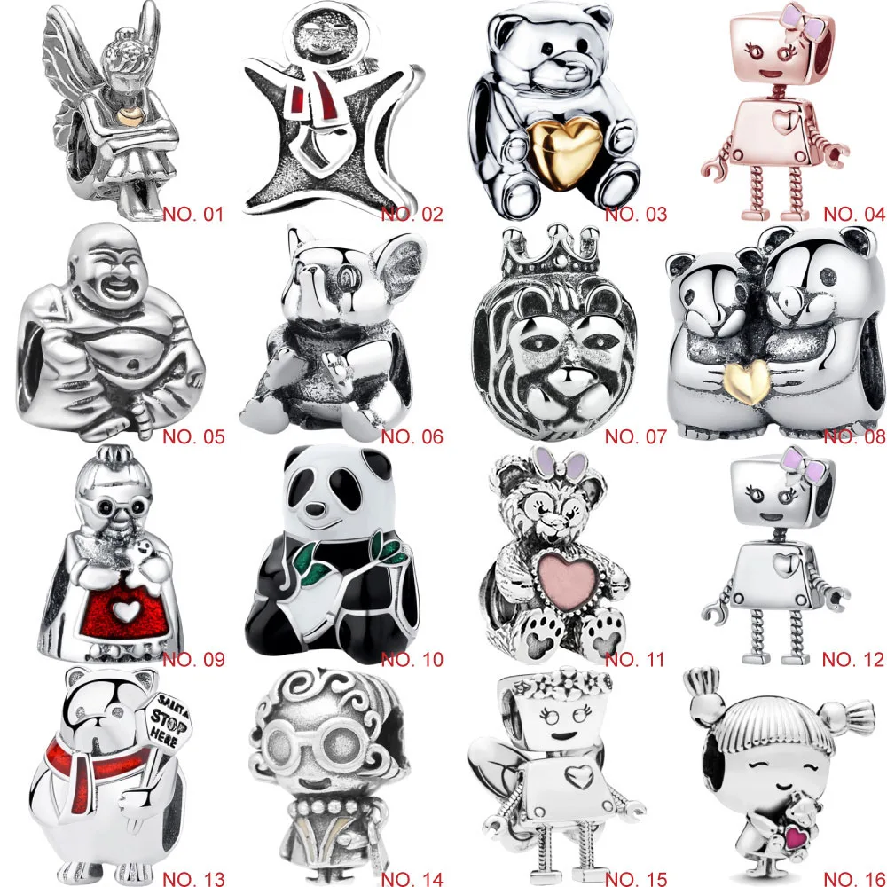 Дизайнерский браслет из стерлингового серебра 925 пробы плавающие амулеты бусины