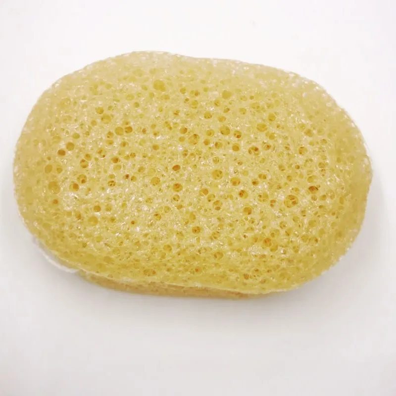 Цвет: желтый Набор спонжей Konjac с активированным из бамбука и древесного угля для лица губки овальной формы желтая глина глубокое очищение губка для ухода за кожей - Цвет: Цвет: желтый