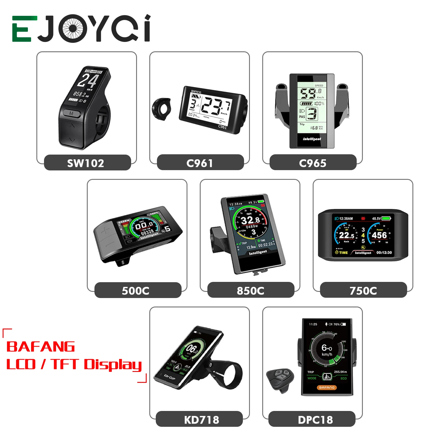 ЖК дисплей Bafang SW102 для электровелосипеда ультралегкий маленький мини BBS01 BBS02 BBSHD