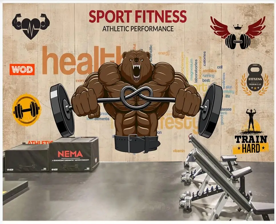 Пользовательские фото обои 3d фрески деревянная доска мультфильм фотообои для