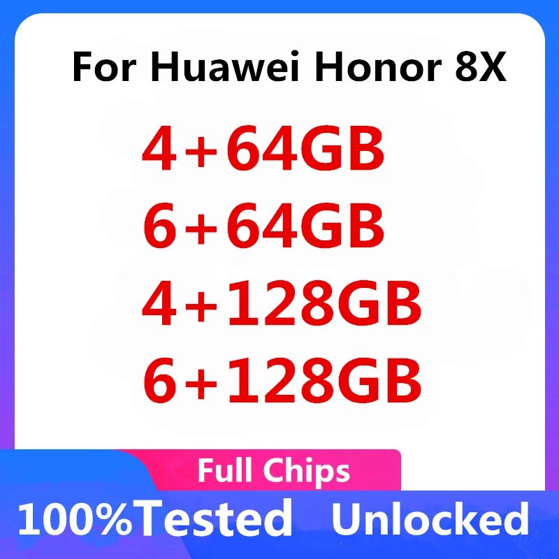 Материнская плата для HUAWEI Honor 8X оригинальная логическая Huawei разблокированная