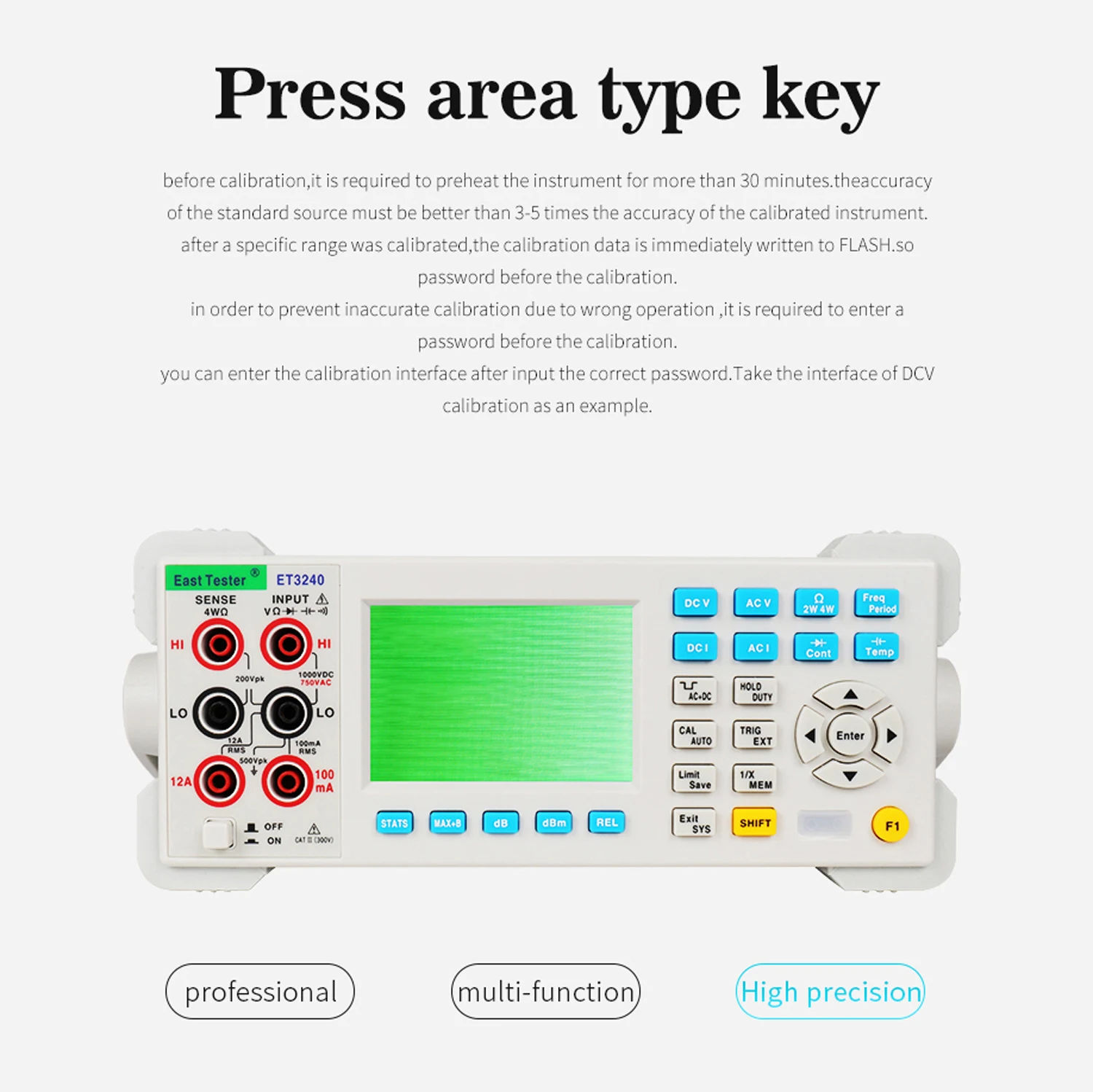 ET3240 автоматический 22000 отсчетов настольный цифровой мультиметр с 3 5 дюймовым TFT
