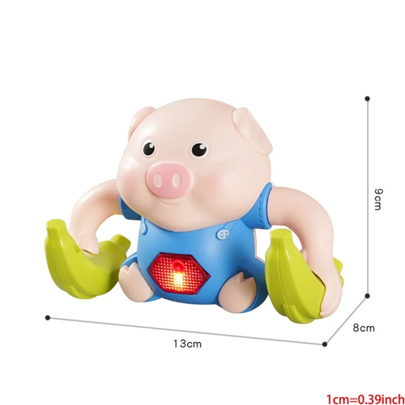 

Electric Recording Rolling Induction Learn to Talk Cute Pig Toy Voice Control Tumbling Crawling Sing Brain Game Flipping