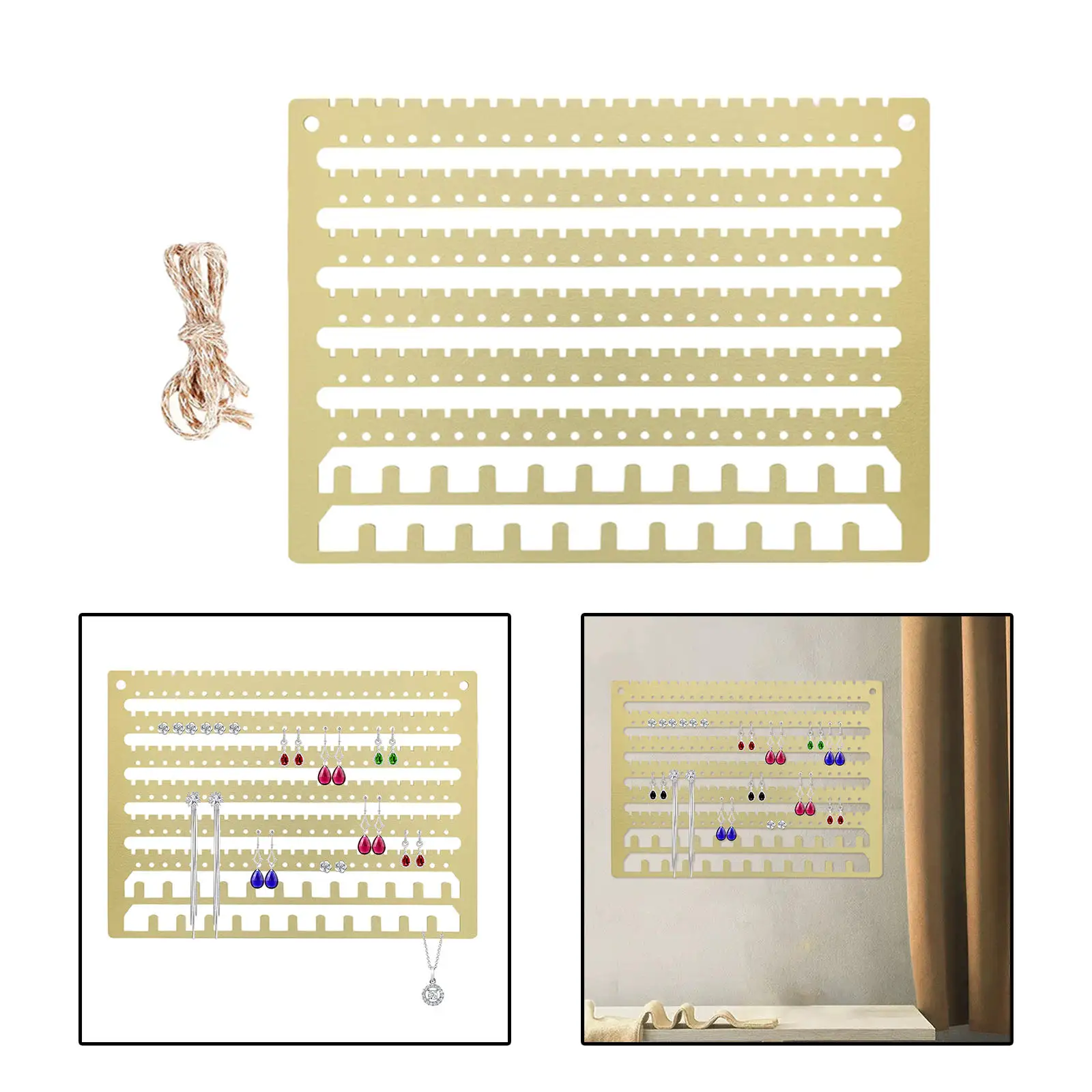 

Органайзер для ювелирных изделий, держатель для ожерелья, сережек-гвоздиков, вешалка для ювелирных изделий, настенная вешалка