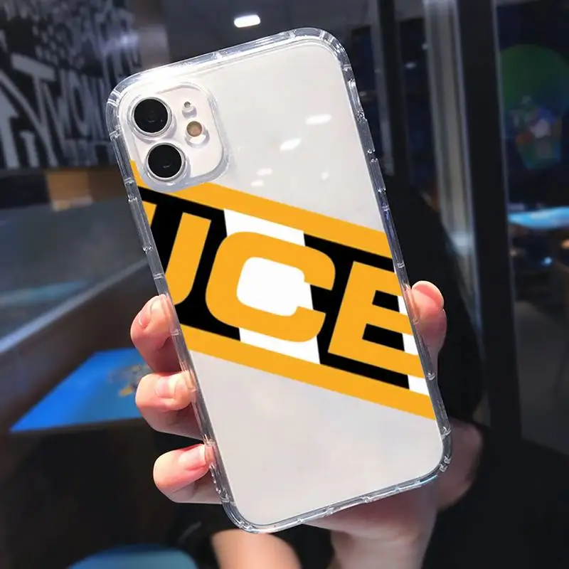 

Jcb excavator Phone Case Transparent soft For iphone 5 5s 5c se 6 6s 7 8 11 12 plus mini x xs xr pro max
