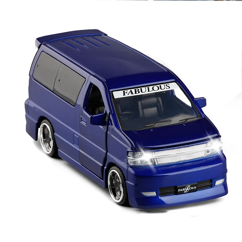 Сказочный модифицированный MPV светильник из 1/32 сплава модель игрушечного